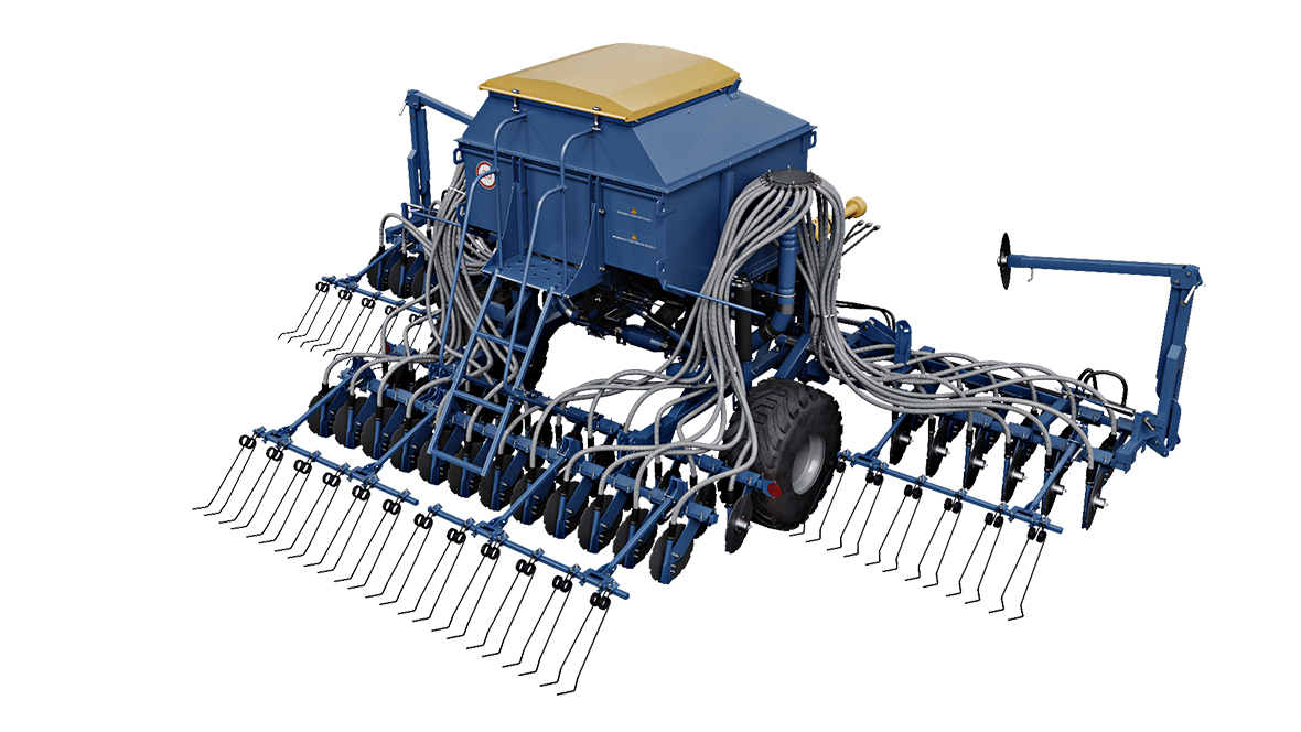 Сеялка зернотуковая пневматическая универсальная С-6ПМ-3